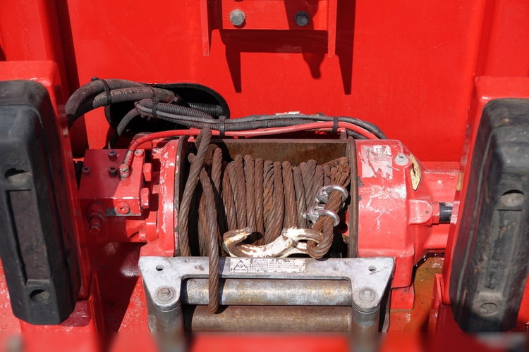 DAF CF 460 / 8x2/  LAWETA / PLATFORMA / NAJAZDY HYDRAULICZNE / WYCIĄGARKA / oś skrętna i podnoszona / EURO 6 zdjęcie 27