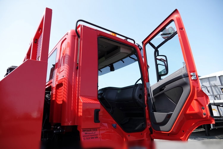 DAF CF 460 / 8x2/  LAWETA / PLATFORMA / NAJAZDY HYDRAULICZNE / WYCIĄGARKA / oś skrętna i podnoszona / EURO 6 zdjęcie 50