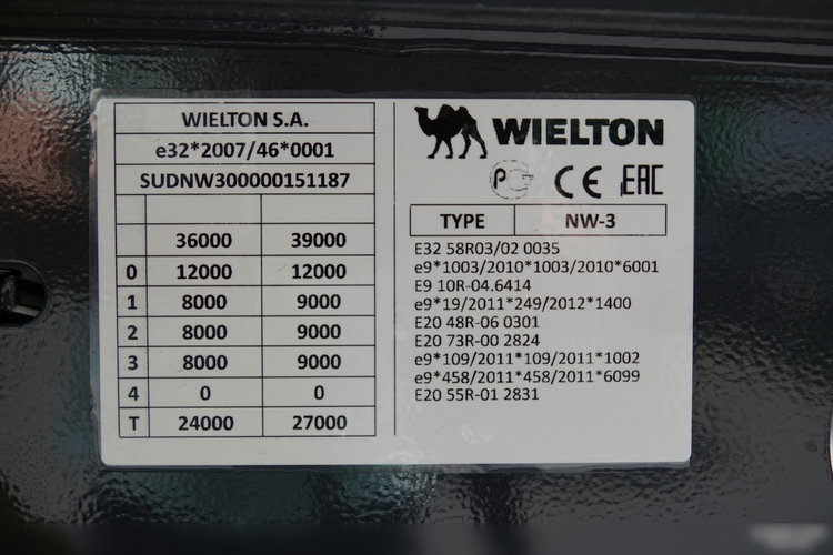 Wielton / WYWROTKA ALUMINIOWA 30 M3 / FABRYCZNIE NOWA 2025 ROK / ALUFELGI / OŚ PODNOSZONA /  DOSTĘPNA OD RĘKI zdjęcie 20