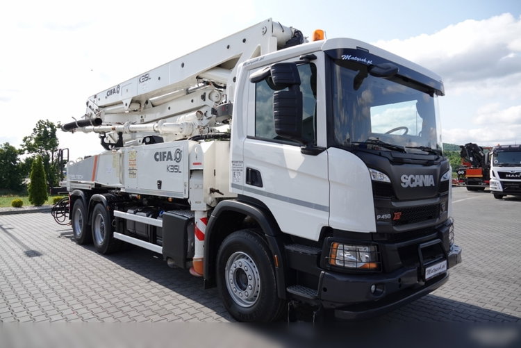 Scania P 450 XT  / 6x4 / POMPA DO BETONU CIFA K35L / 2019 ROK / STEROWANIE RADIOWE / SPROWADZONY  zdjęcie 9
