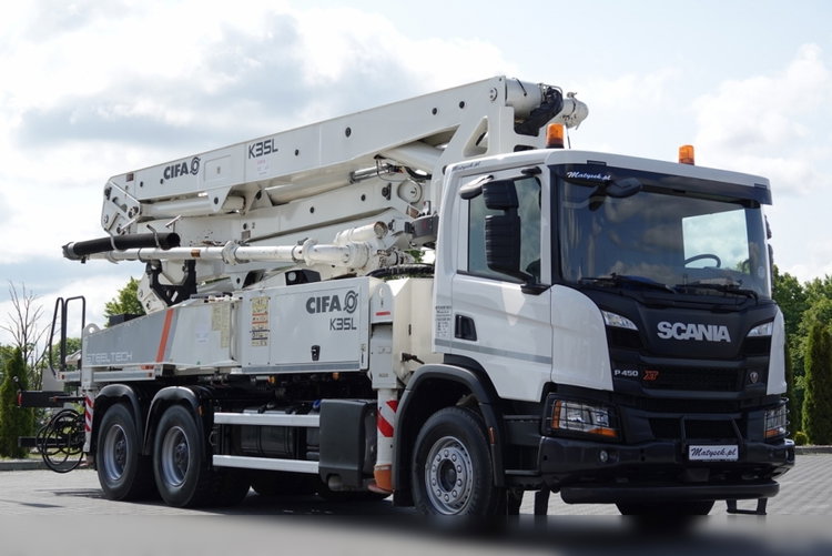 Scania P 450 XT  / 6x4 / POMPA DO BETONU CIFA K35L / 2019 ROK / STEROWANIE RADIOWE / SPROWADZONY  zdjęcie 10