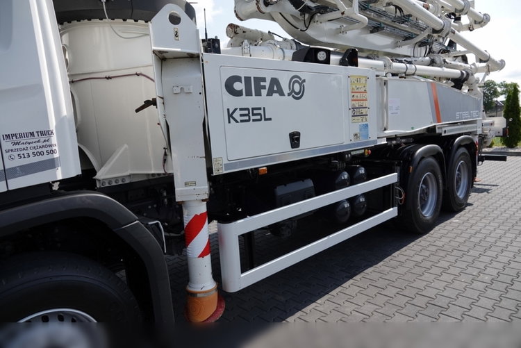 Scania P 450 XT  / 6x4 / POMPA DO BETONU CIFA K35L / 2019 ROK / STEROWANIE RADIOWE / SPROWADZONY  zdjęcie 14