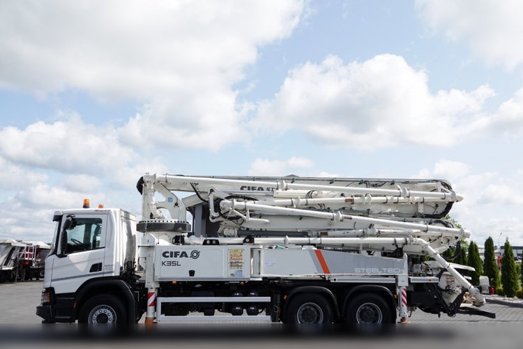 Scania P 450 XT  / 6x4 / POMPA DO BETONU CIFA K35L / 2019 ROK / STEROWANIE RADIOWE / SPROWADZONY  zdjęcie 15