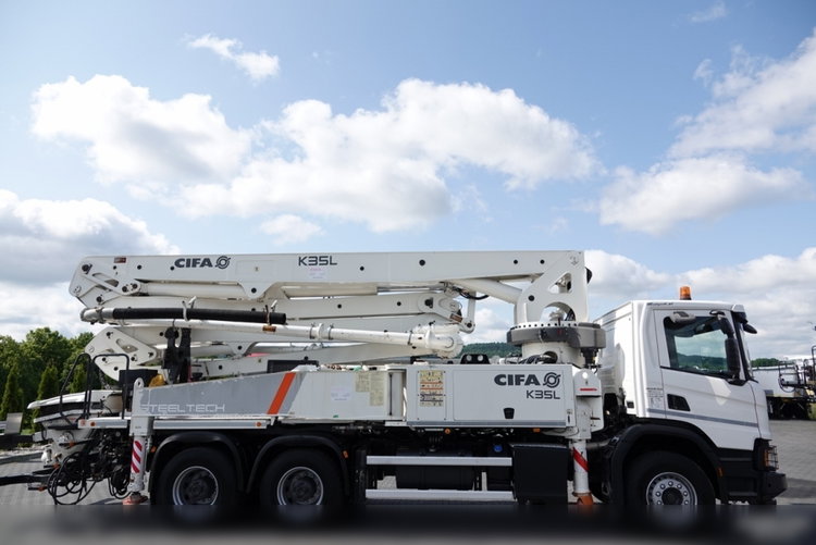 Scania P 450 XT  / 6x4 / POMPA DO BETONU CIFA K35L / 2019 ROK / STEROWANIE RADIOWE / SPROWADZONY  zdjęcie 19