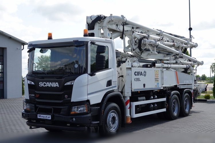 Scania P 450 XT  / 6x4 / POMPA DO BETONU CIFA K35L / 2019 ROK / STEROWANIE RADIOWE / SPROWADZONY  zdjęcie 2
