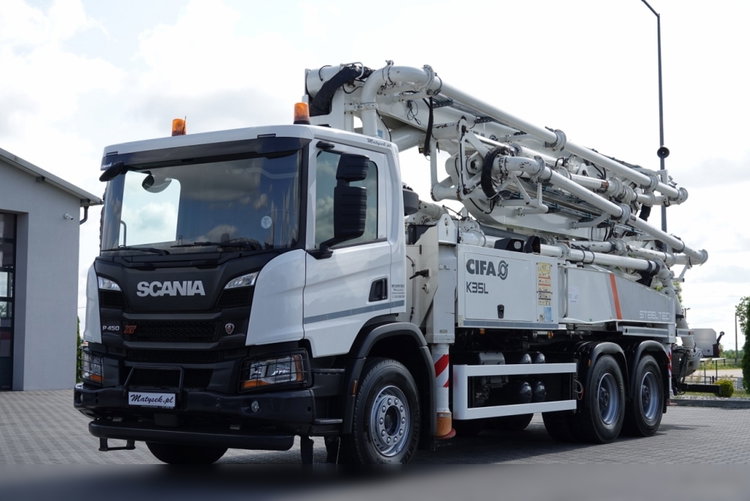 Scania P 450 XT  / 6x4 / POMPA DO BETONU CIFA K35L / 2019 ROK / STEROWANIE RADIOWE / SPROWADZONY  zdjęcie 3