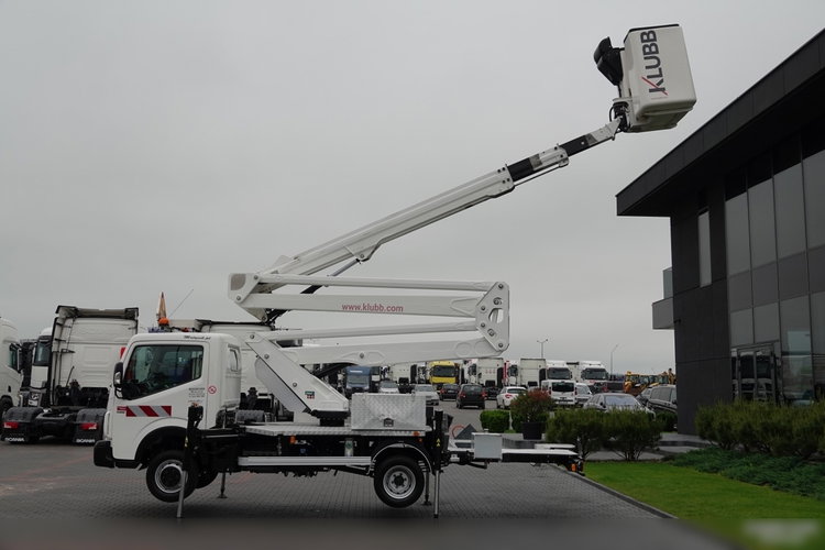 Renault MAXITY 130.35 / ZWYŻKA 20 METRÓW / PODNOŚNIK KOSZOWY KLUBB VAT-66-NLX / KOSZ 2 OSOBOWY - 250 KG / PO KONTRAKCIE SERWISOWYM zdjęcie 15