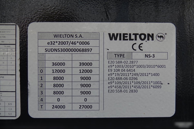 Wielton FIRANKA / MULDA DO STALI - 9 M / COILMULDA / OŚ PODNOSZONA / SAF / MAŁO UŻYWANA zdjęcie 27