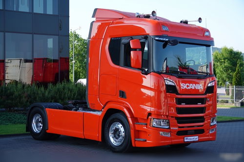 Scania R 500 / HYDRAULIKA / RETARDER / KLIMA POSTOJOWA /  NISKA KABINA / PRZÓD NA PODUSZKACH / SKÓRY / ALUFELGI / PO KONTRAKCIE SERWISOWYM