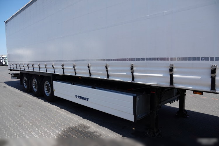 Krone FIRANKA / 2021 ROK / KOSZ NA PALETY / 2 OSIE PODNOSZONE / SPROWADZONA  zdjęcie 9