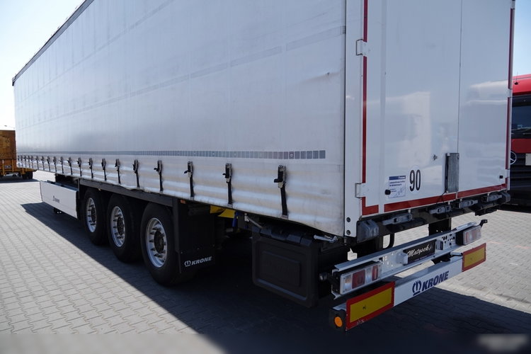 Krone FIRANKA / 2021 ROK / KOSZ NA PALETY / 2 OSIE PODNOSZONE / SPROWADZONA  zdjęcie 11