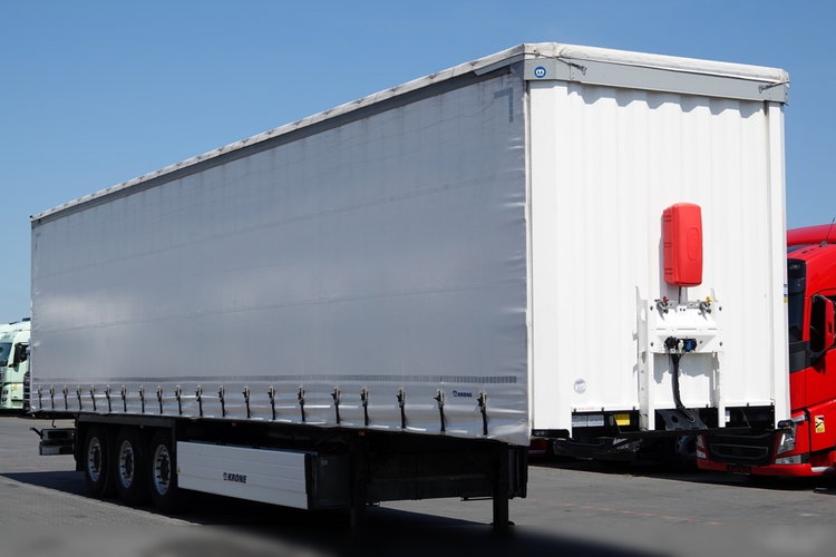 Krone FIRANKA / 2021 ROK / KOSZ NA PALETY / 2 OSIE PODNOSZONE / SPROWADZONA  zdjęcie 1