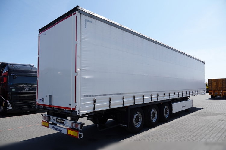 Krone FIRANKA / 2021 ROK / KOSZ NA PALETY / 2 OSIE PODNOSZONE / SPROWADZONA  zdjęcie 6