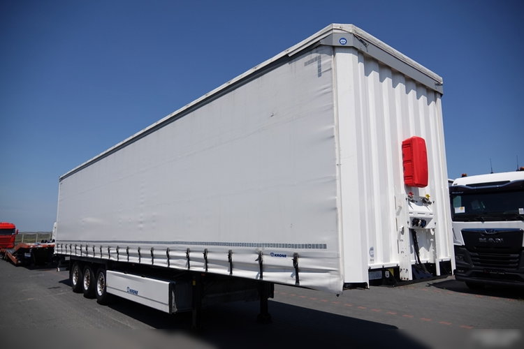 Krone FIRANKA / 2021 ROK / KOSZ NA PALETY / 2 OSIE PODNOSZONE / SPROWADZONA  zdjęcie 2