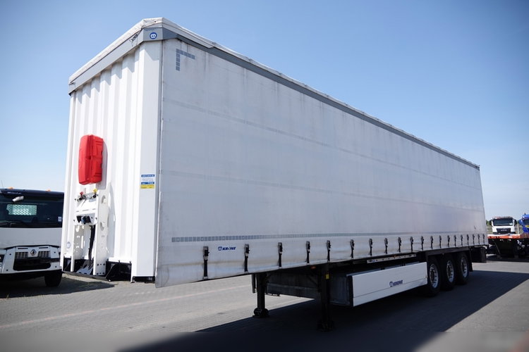 Krone FIRANKA / 2021 ROK / KOSZ NA PALETY / 2 OSIE PODNOSZONE / SPROWADZONA  zdjęcie 4