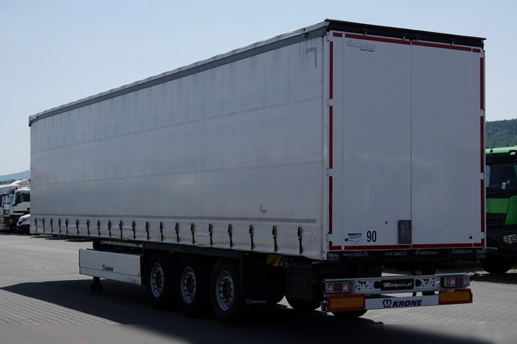 Krone FIRANKA / 2021 ROK / KOSZ NA PALETY / 2 OSIE PODNOSZONE / SPROWADZONA  zdjęcie 5