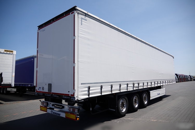 Krone FIRANKA / 2021 ROK / KOSZ NA PALETY / 2 OSIE PODNOSZONE / SPROWADZONA  zdjęcie 6