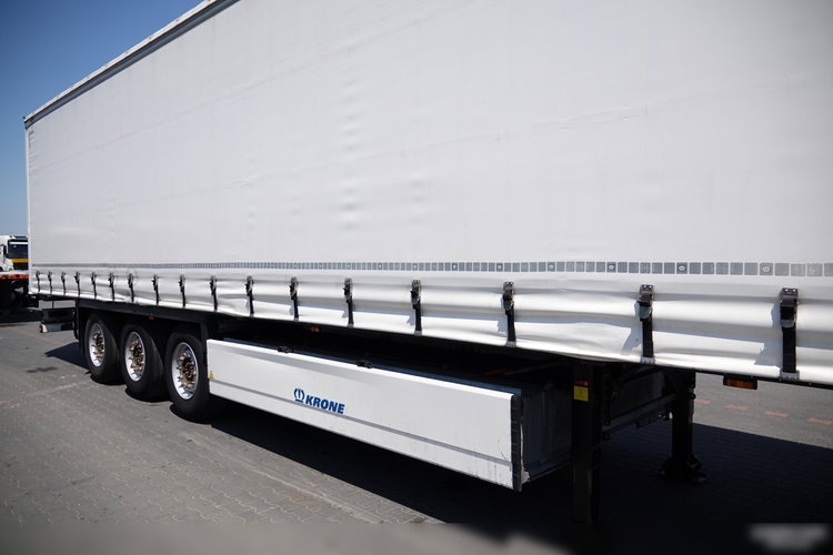 Krone FIRANKA / 2021 ROK / KOSZ NA PALETY / 2 OSIE PODNOSZONE / SPROWADZONA  zdjęcie 8