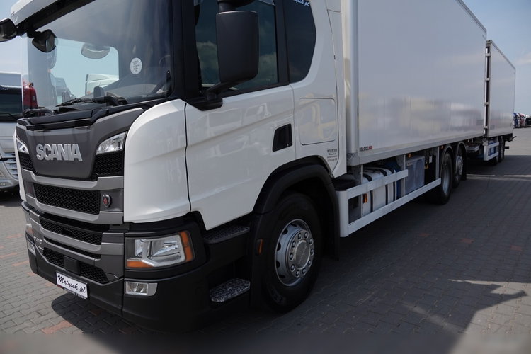 Scania P 410 / CHŁODNIA / ZESTAW TANDEM / PRZEJAZDOWY / 3x Agregat THERMO KING - FRIGO BLOCK / 3x WINDA ZAŁADOWCZA / MUTITEMPERATURA  PO ZŁOTYM KONTRAKCIE SERWISOWYM / 6x2 zdjęcie 11