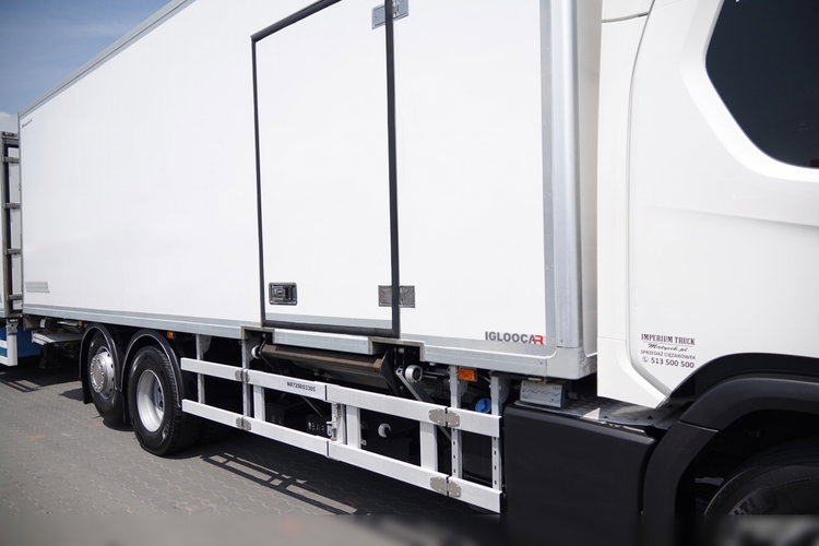 Scania P 410 / CHŁODNIA / ZESTAW TANDEM / PRZEJAZDOWY / 3x Agregat THERMO KING - FRIGO BLOCK / 3x WINDA ZAŁADOWCZA / MUTITEMPERATURA  PO ZŁOTYM KONTRAKCIE SERWISOWYM / 6x2 zdjęcie 24