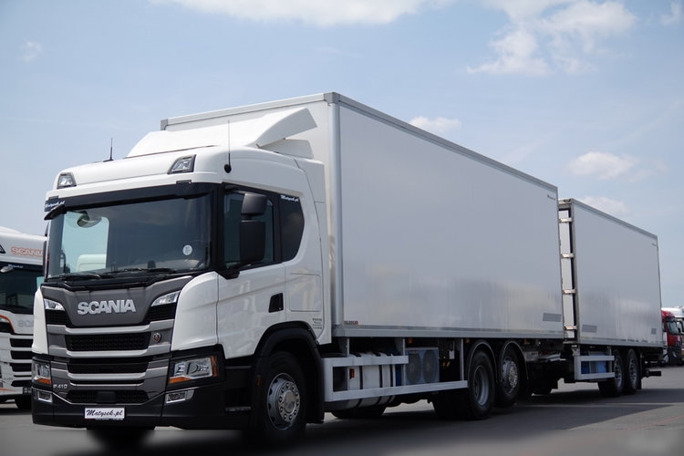 Scania P 410 / CHŁODNIA / ZESTAW TANDEM / PRZEJAZDOWY / 3x Agregat THERMO KING - FRIGO BLOCK / 3x WINDA ZAŁADOWCZA / MUTITEMPERATURA  PO ZŁOTYM KONTRAKCIE SERWISOWYM / 6x2 zdjęcie 4