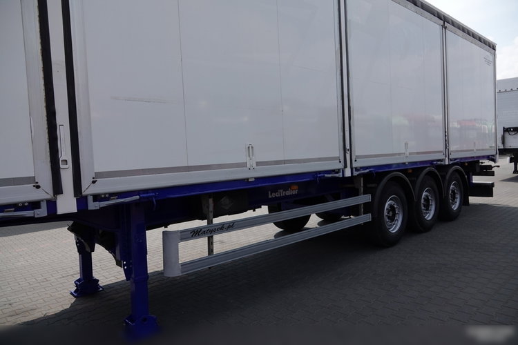 LECITRAILER / KONTENER / KOFFER / OTWIERANE BOKI / MOCNA PODŁOGA SZYNA DESKA zdjęcie 11