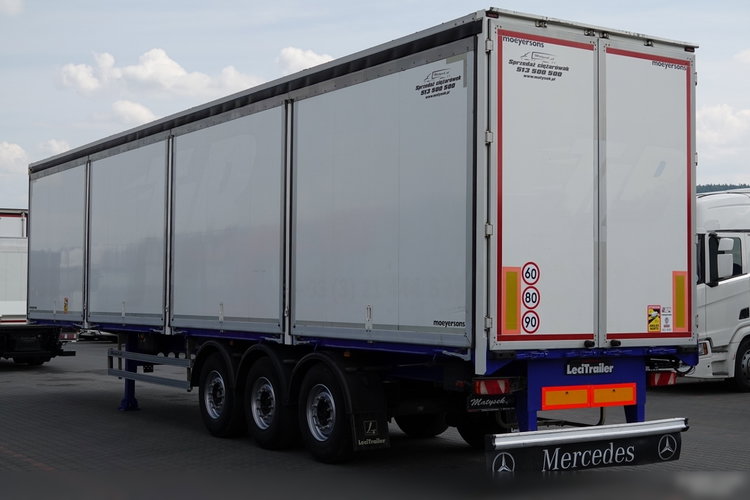 LECITRAILER / KONTENER / KOFFER / OTWIERANE BOKI / MOCNA PODŁOGA SZYNA DESKA zdjęcie 7