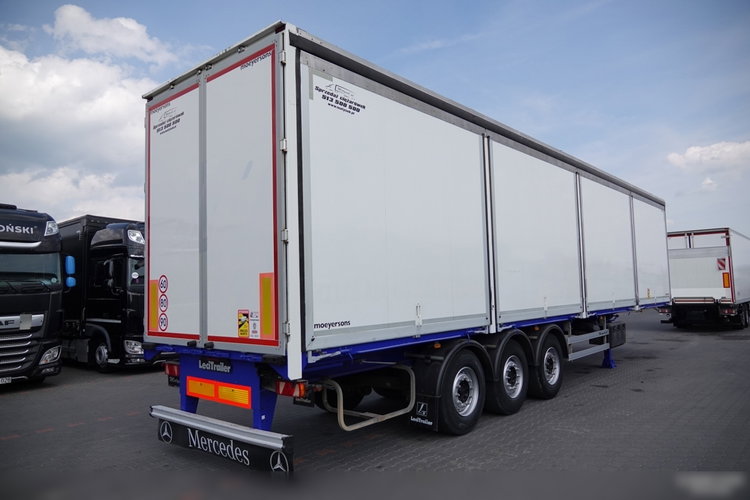 LECITRAILER / KONTENER / KOFFER / OTWIERANE BOKI / MOCNA PODŁOGA SZYNA DESKA zdjęcie 8