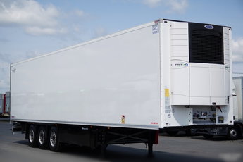 Schmitz / CHŁODNIA / AGREGAT CARRIER VECTOR 1550 / DOPPELSTOCK / OŚ PODNOSZONA / KOSZ NA PALETY / 2022 r 