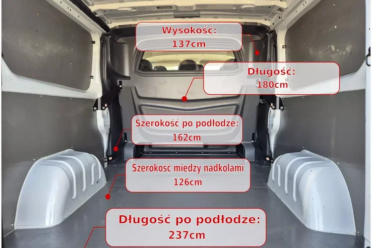 Renault Trafic Long 64900zł NETTO Brygadówka 6 osób 1.6 dCi/125KM zdjęcie 17