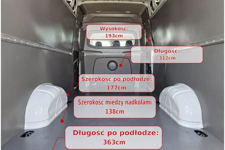 Volkswagen Crafter L3H2 91999zł NETTO Brygadówka 6 osób 2.0TDi/140KM zdjęcie 15