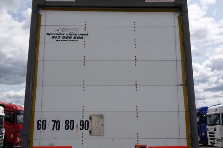 Fruehauf / KONTENER / KOFFER / 2 OSIE / SAF / 2021 ROK / BARDZO MOCNA PODŁOGA: SZYNA-DESKA zdjęcie 12