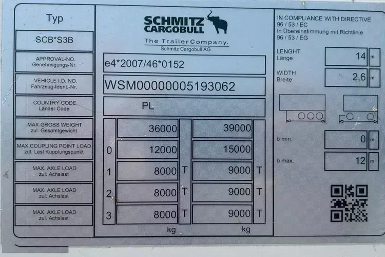 Schmitz / CHŁODNIA / CARRIER VECTOR 1550 zdjęcie 10