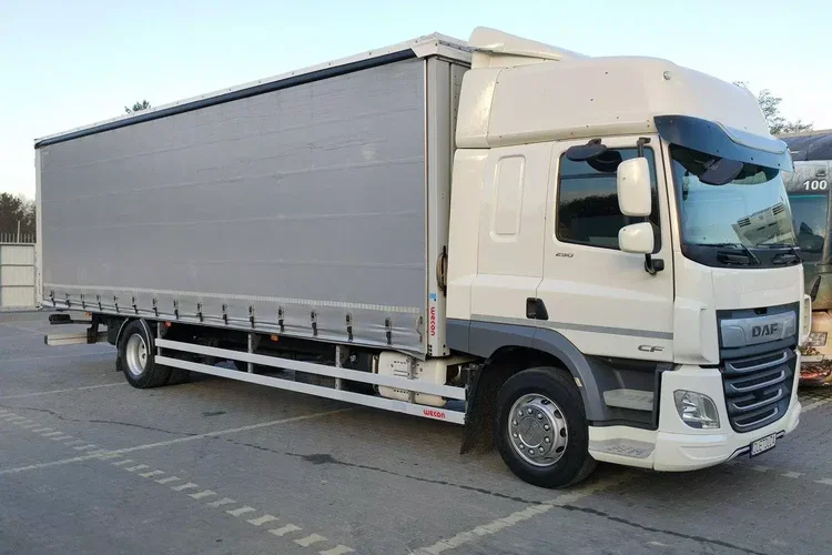 DAF CF 290 E6 Firana Tył Drzwi Dach Podnoszony / Zsuwany Długi 9.30m zdjęcie 1