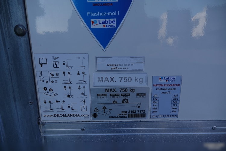 Fiat DUCATO MAXI  / KONTENER-FURGON / WINDA 750 KG / DMC: 3500 KG / 2021 ROK zdjęcie 20