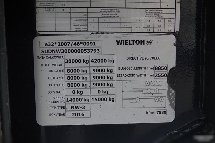 Wielton / WYWROTKA 23 M3 / MULDA ALUMINIOWA / OŚ PODNOSZONA  zdjęcie 20