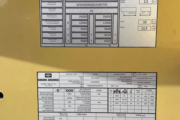 Schmitz SCB S3D/ Podkontnerowa / 20.30.40.45 zdjęcie 10