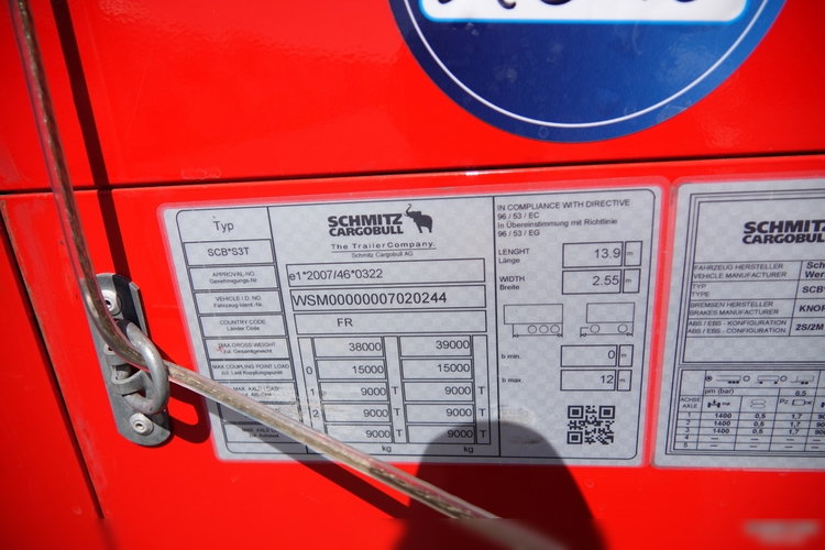 Schmitz -CARGOBULL / FIRANKA / STANDARD / 2 OSIE PODNOSZONE / SPROWADZONA zdjęcie 25