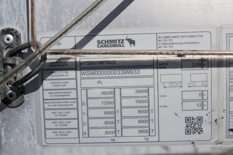 Schmitz FIRANKA STANDARD / OŚ PODNOSZONA  /  DACH PODNOSZONY / 2022 ROK  zdjęcie 25