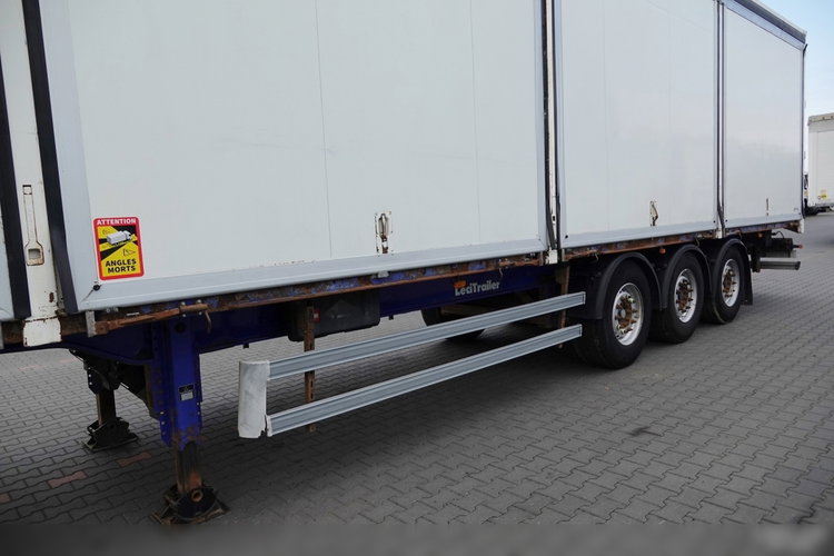 LECITRAILER / KONTENER / KOFFER / OTWIERANE BOKI / MOCNA PODŁOGA SZYNA DESKA zdjęcie 11
