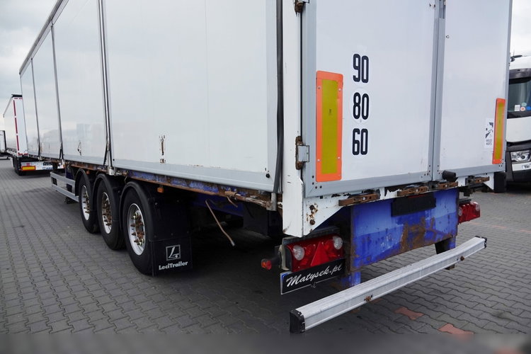 LECITRAILER / KONTENER / KOFFER / OTWIERANE BOKI / MOCNA PODŁOGA SZYNA DESKA zdjęcie 12