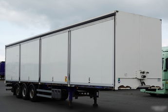 LECITRAILER / KONTENER / KOFFER / OTWIERANE BOKI / MOCNA PODŁOGA SZYNA DESKA