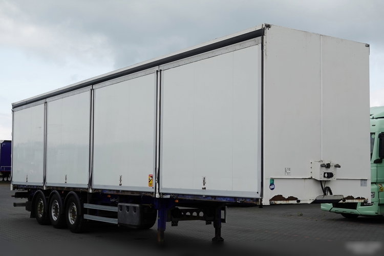 LECITRAILER / KONTENER / KOFFER / OTWIERANE BOKI / MOCNA PODŁOGA SZYNA DESKA zdjęcie 1