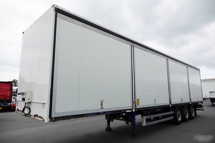 LECITRAILER / KONTENER / KOFFER / OTWIERANE BOKI / MOCNA PODŁOGA SZYNA DESKA zdjęcie 4