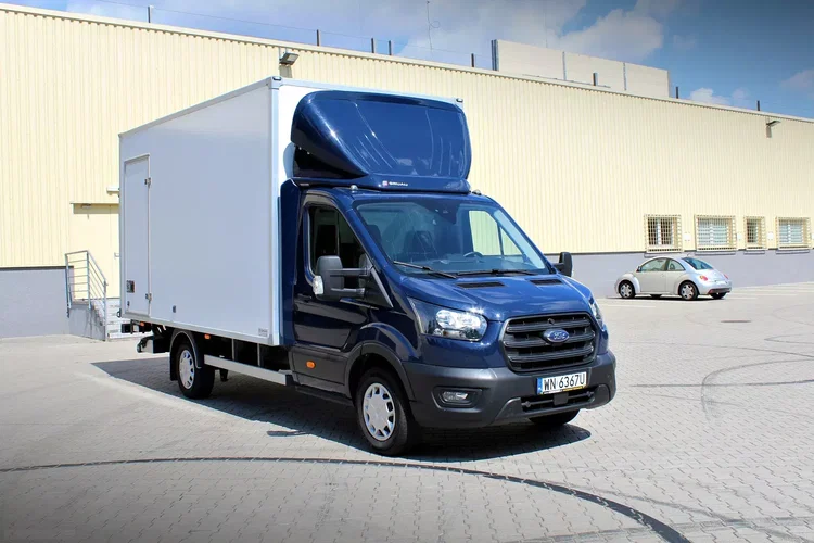 Ford Transit kontener 9 euro palet + winda BAR 750kg zdjęcie 13