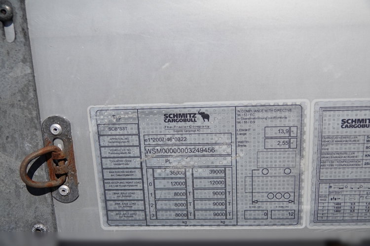 Schmitz -CARGOBULL / FIRANKA / VARIOS / 385/55 R22, 5 / DACH PODNOSZONY zdjęcie 25