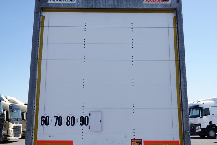 Fruehauf / KONTENER / KOFFER / 2 OSIE / SAF / 2021 ROK / BARDZO MOCNA PODŁOGA: SZYNA-DESKA zdjęcie 12