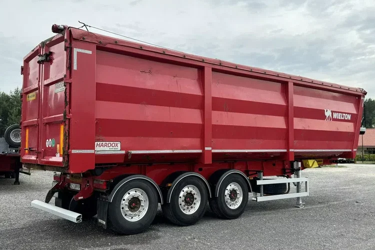 Wielton HARDOX STALOWA DO ZŁOMU 50m Oś Podnoszona Złomówka Stan Bdb zdjęcie 15