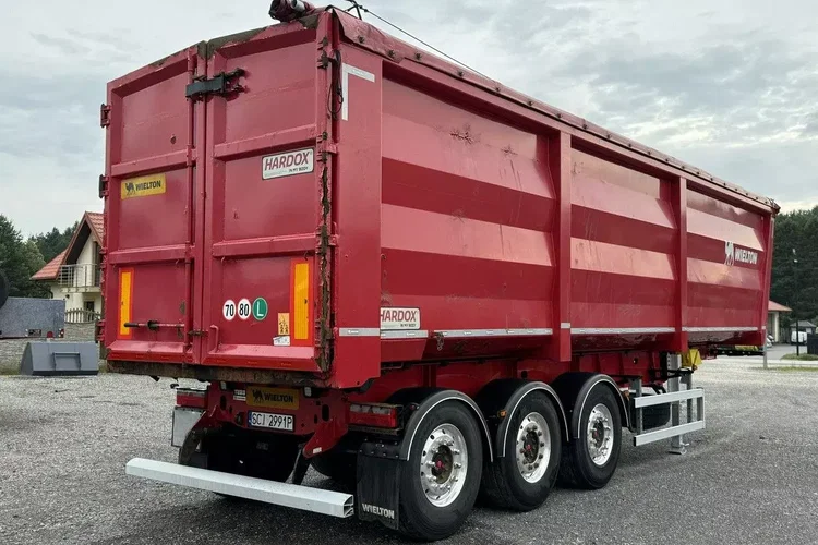 Wielton HARDOX STALOWA DO ZŁOMU 50m Oś Podnoszona Złomówka Stan Bdb zdjęcie 19