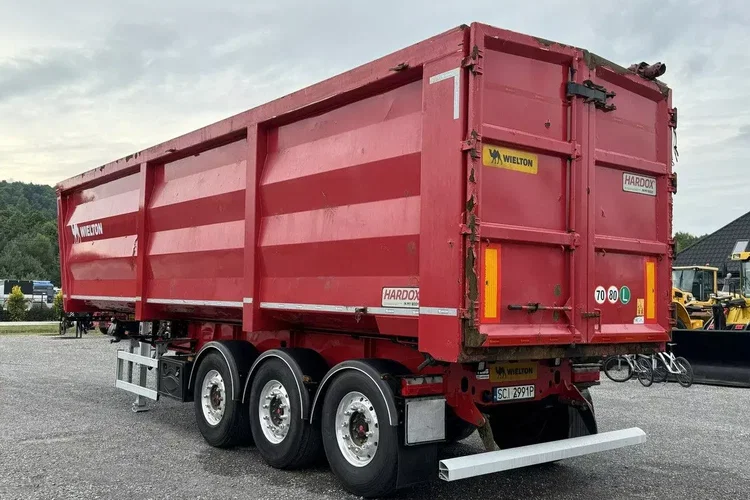 Wielton HARDOX STALOWA DO ZŁOMU 50m Oś Podnoszona Złomówka Stan Bdb zdjęcie 20